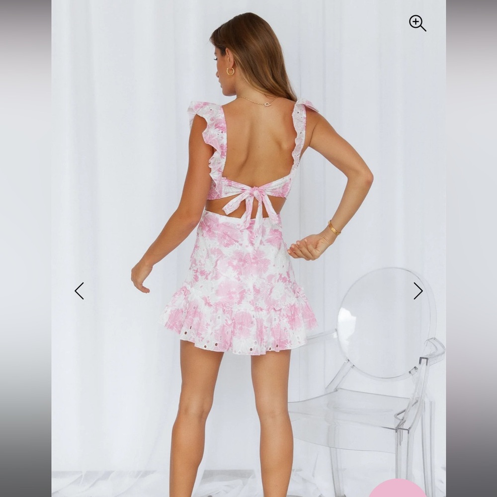 Hello molly pink ruffle dress - Picture 2 of 4
